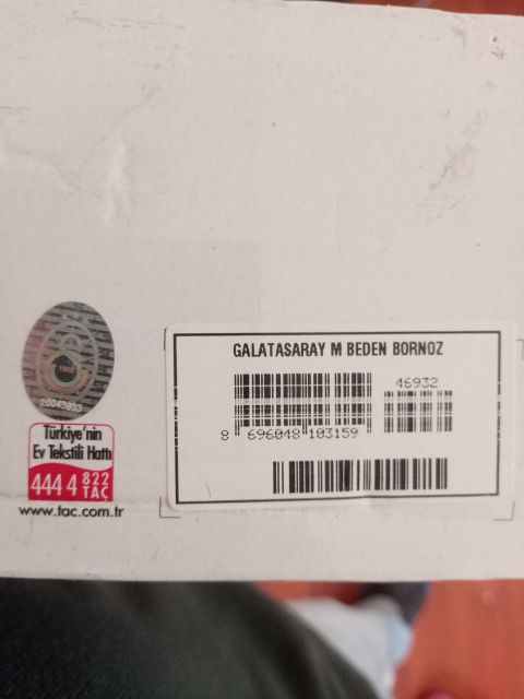 Galatasaray Lisanslı TAÇ Bornoz - M Beden (Orijinal Kutulu)